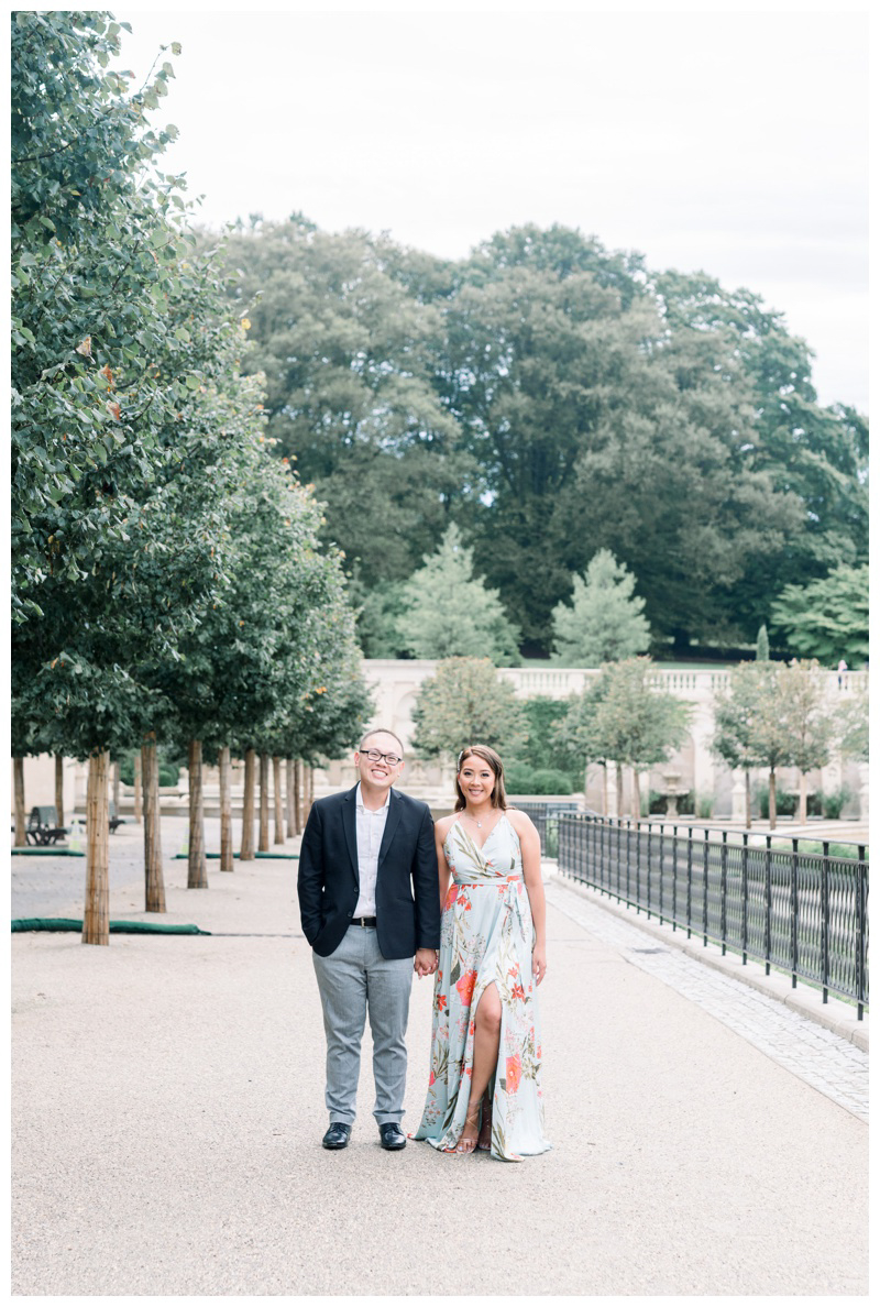 Longwood Gardens engagement photo shoot captured by Philadelphia wedding photographer Myra Roman