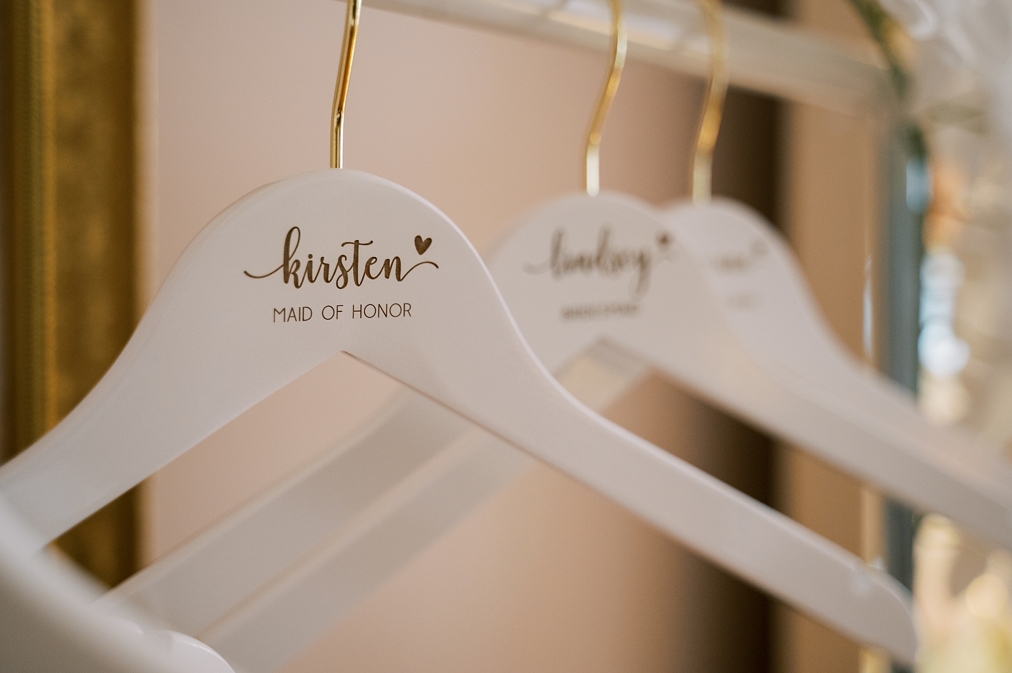 custom hanger for bride and bridesmaids