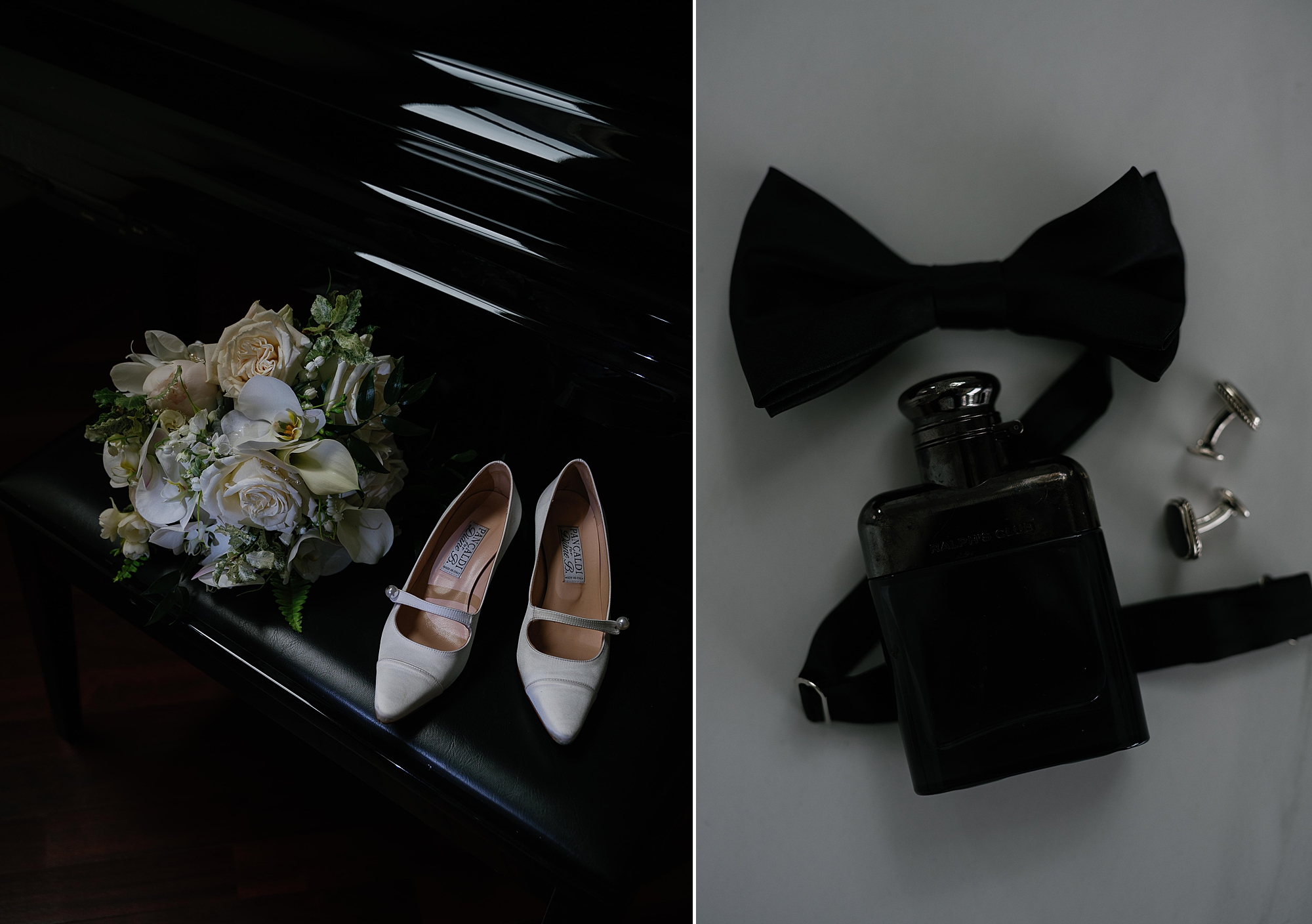 bride and groom's details for Bronxville Field Club wedding